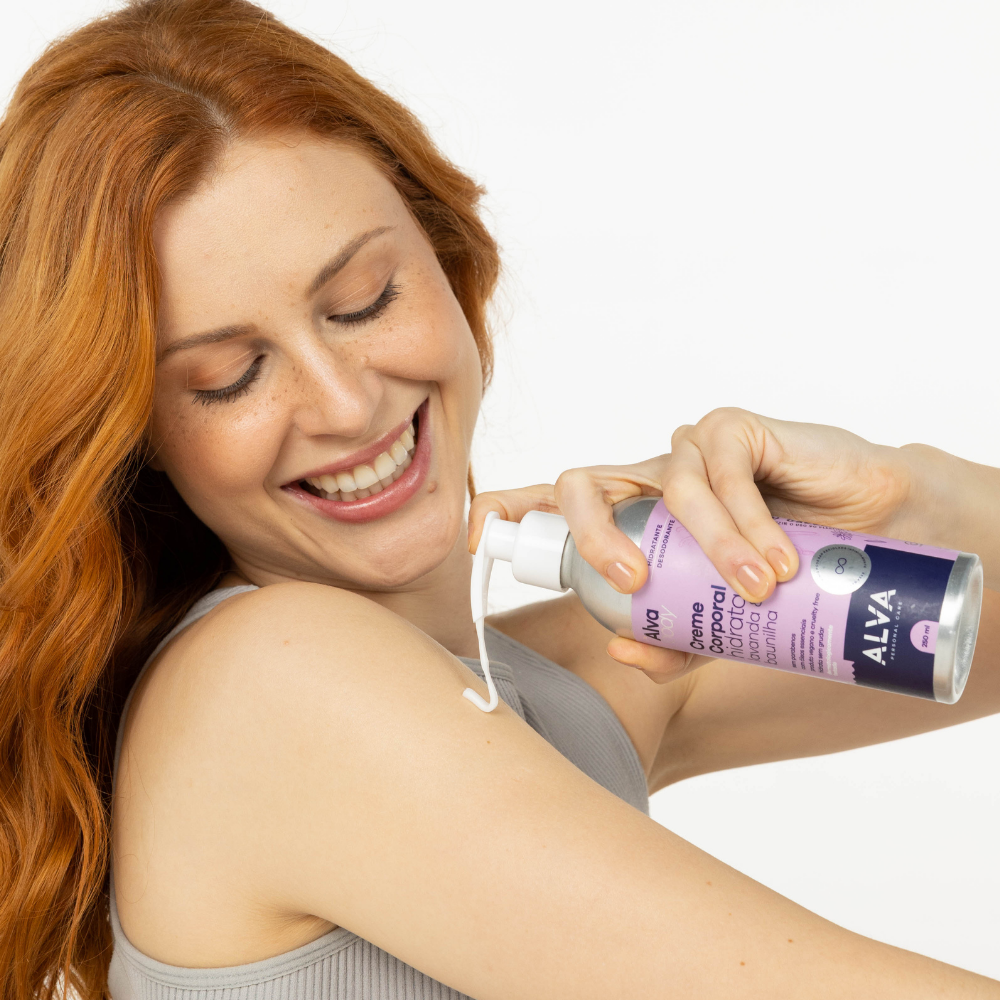 Creme Corporal Hidratante Lavanda e Baunilha Vegano 250ml Alva - Imagem 4