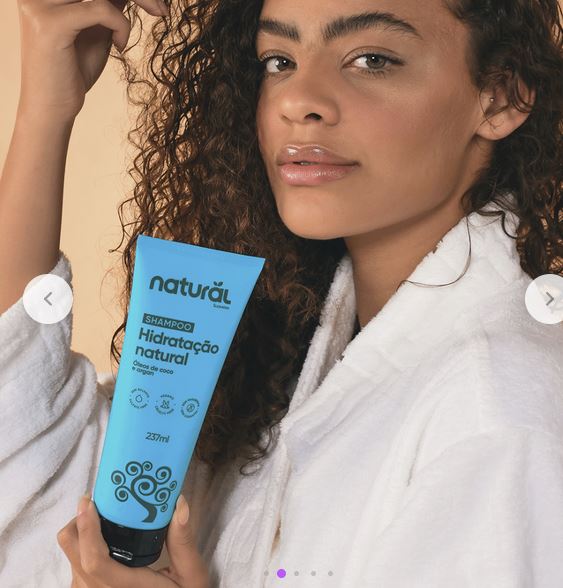 Shampoo Natural com Óleo de Coco e Argan 237 ml - Imagem 3