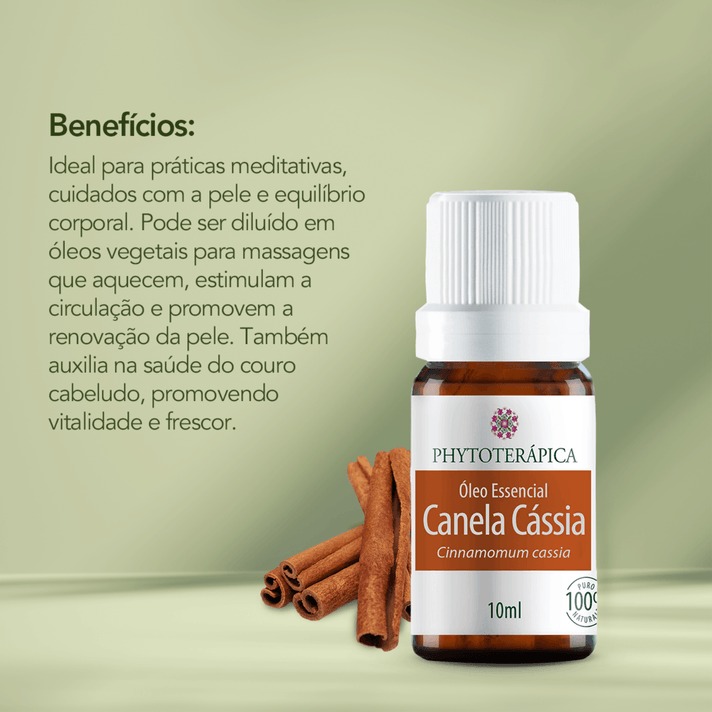 Óleo Essencial de Canela Cássia 10ml – Phytoterápica - Imagem 2