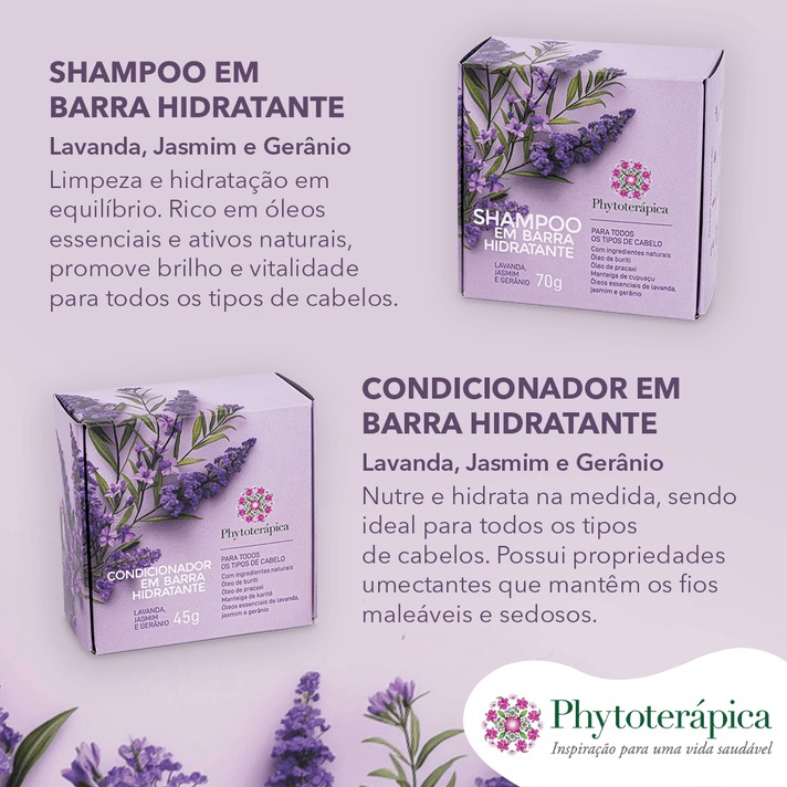 Condicionador em Barra Lavanda, Jasmim e Gerânio – 45g - Imagem 2